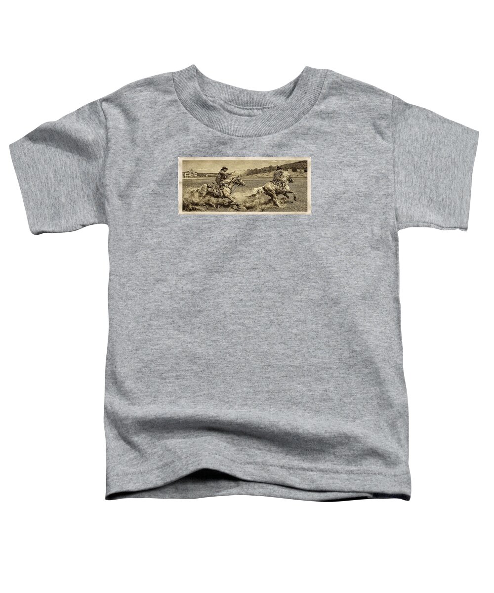 End Of Trail Toddler T-Shirt featuring the photograph The Clone Ranger by Priscilla Burgers