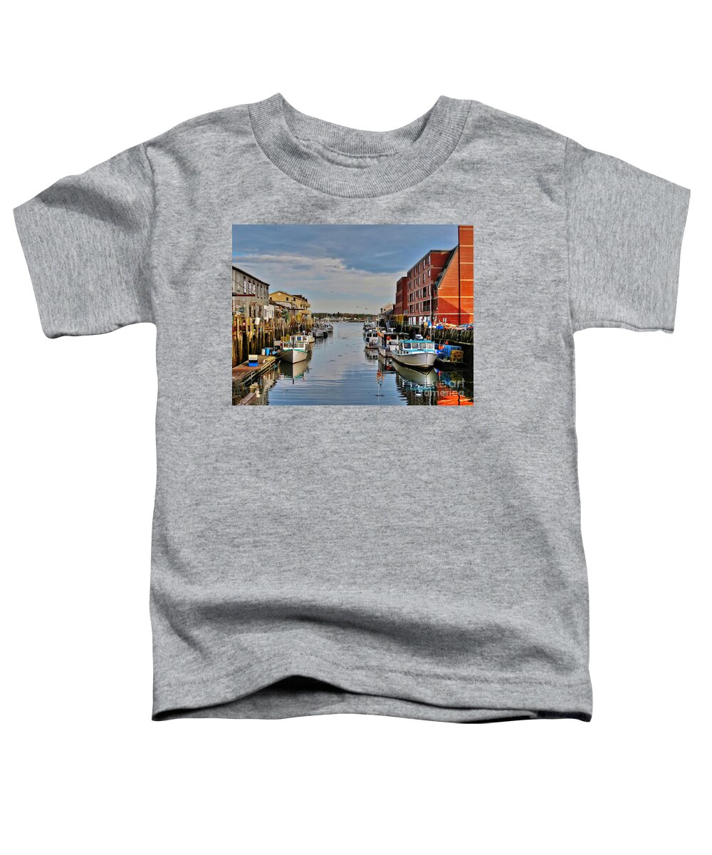 New England Toddler T-Shirt featuring the photograph Quaint Path by Karin Pinkham