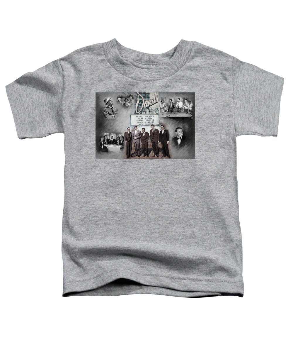 The Summit Toddler T-Shirt featuring the mixed media The Rat Pack by Viola El