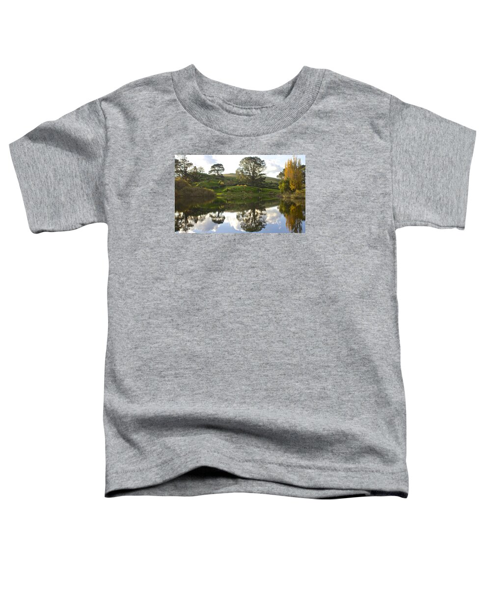 Autumn Toddler T-Shirt featuring the photograph The Shire Middle Earth by Venetia Featherstone-Witty