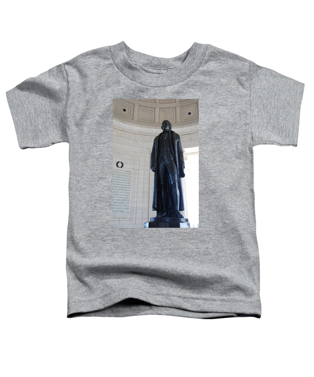 Declaration Of Independence Toddler T-Shirt featuring the photograph Thomas Jefferson Statue by Kenny Glover