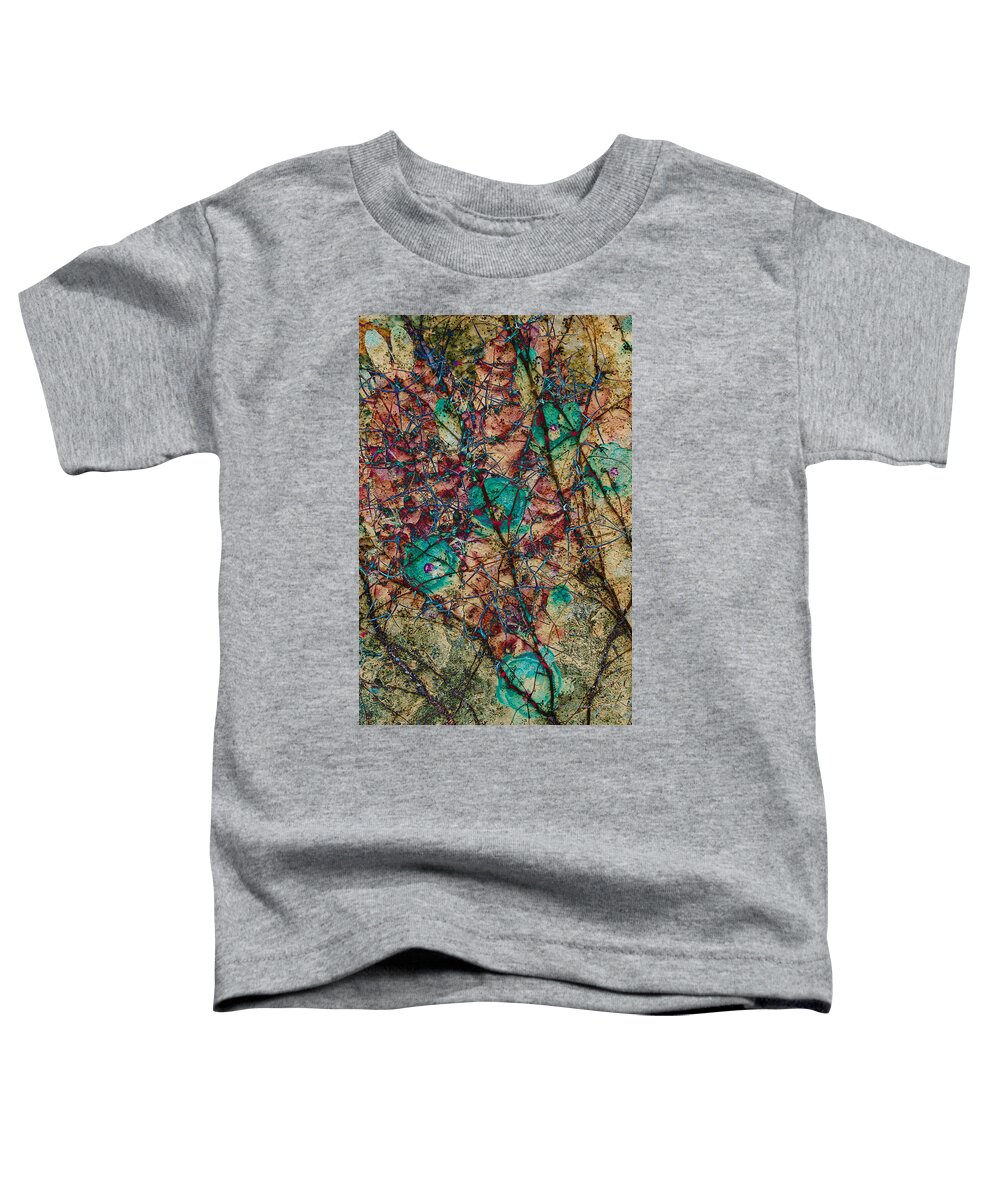  Thought Toddler T-Shirt featuring the mixed media Thought by Charles Muhle