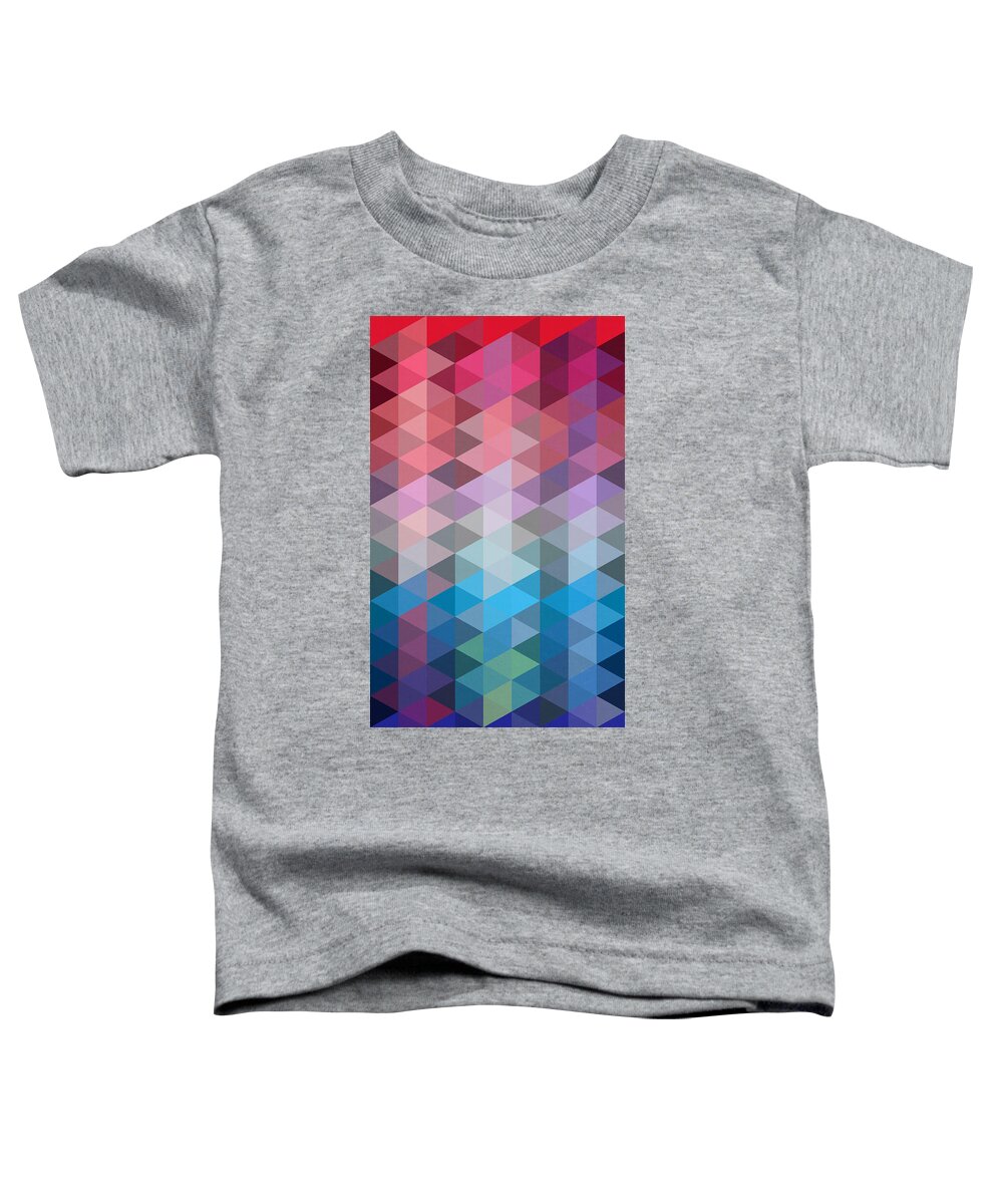 Contemporary Toddler T-Shirt featuring the painting Triangles by Mark Ashkenazi