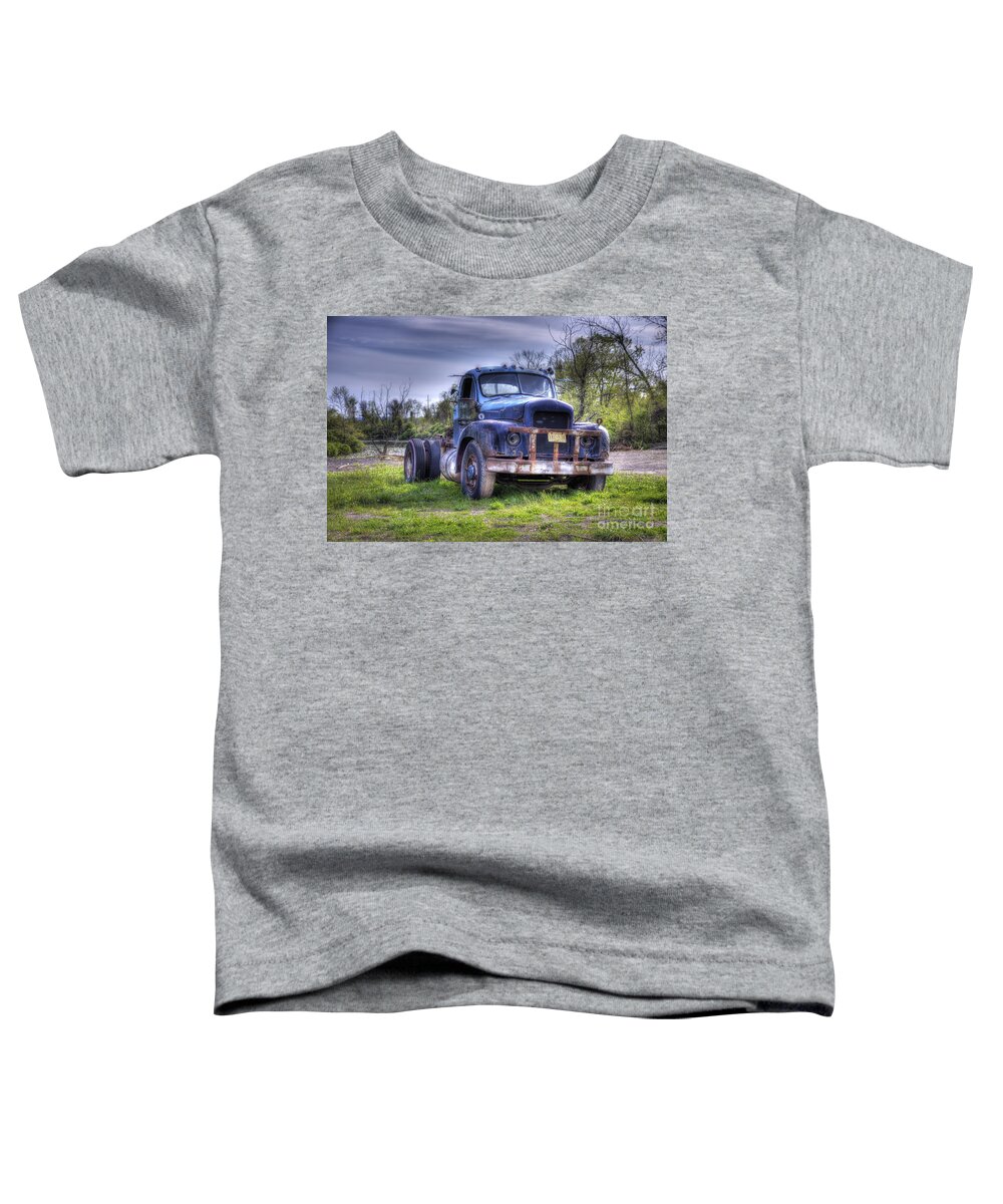 Mack Toddler T-Shirt featuring the photograph Truckin by Rick Kuperberg Sr