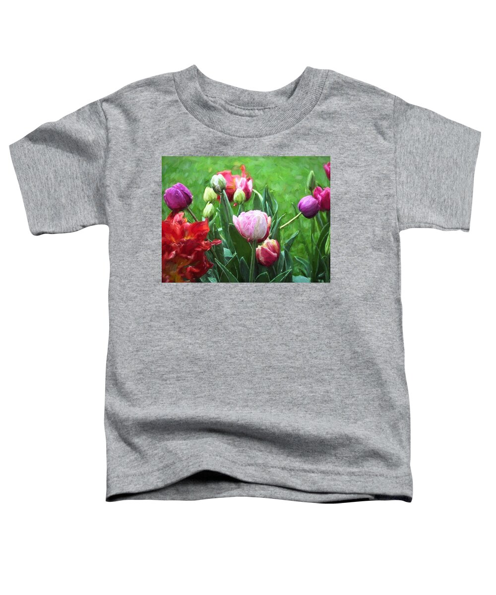 Floral Toddler T-Shirt featuring the photograph Tulip 54 by Pamela Cooper