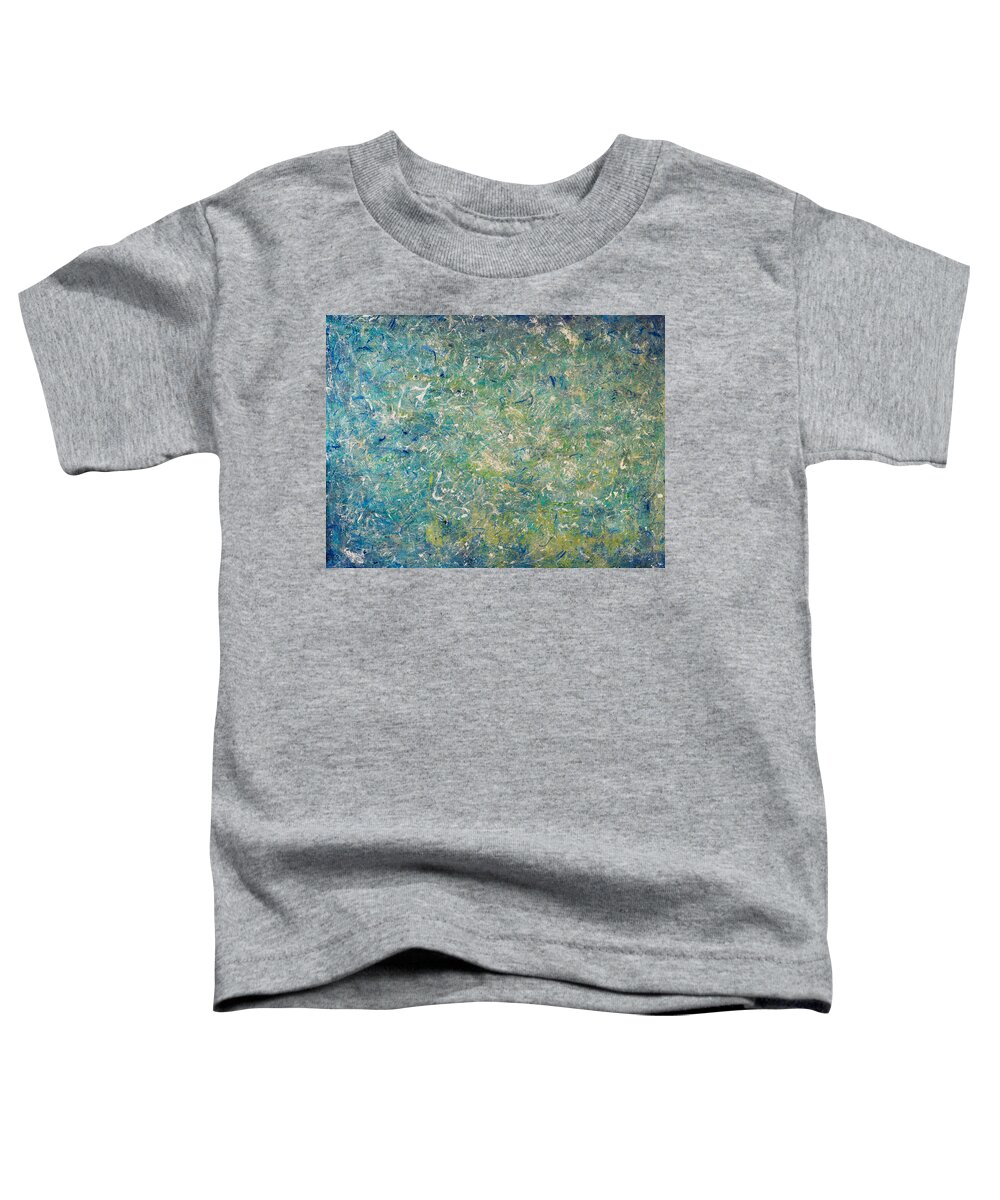 Abstract Toddler T-Shirt featuring the painting Turks and Caicos by Derek Kaplan