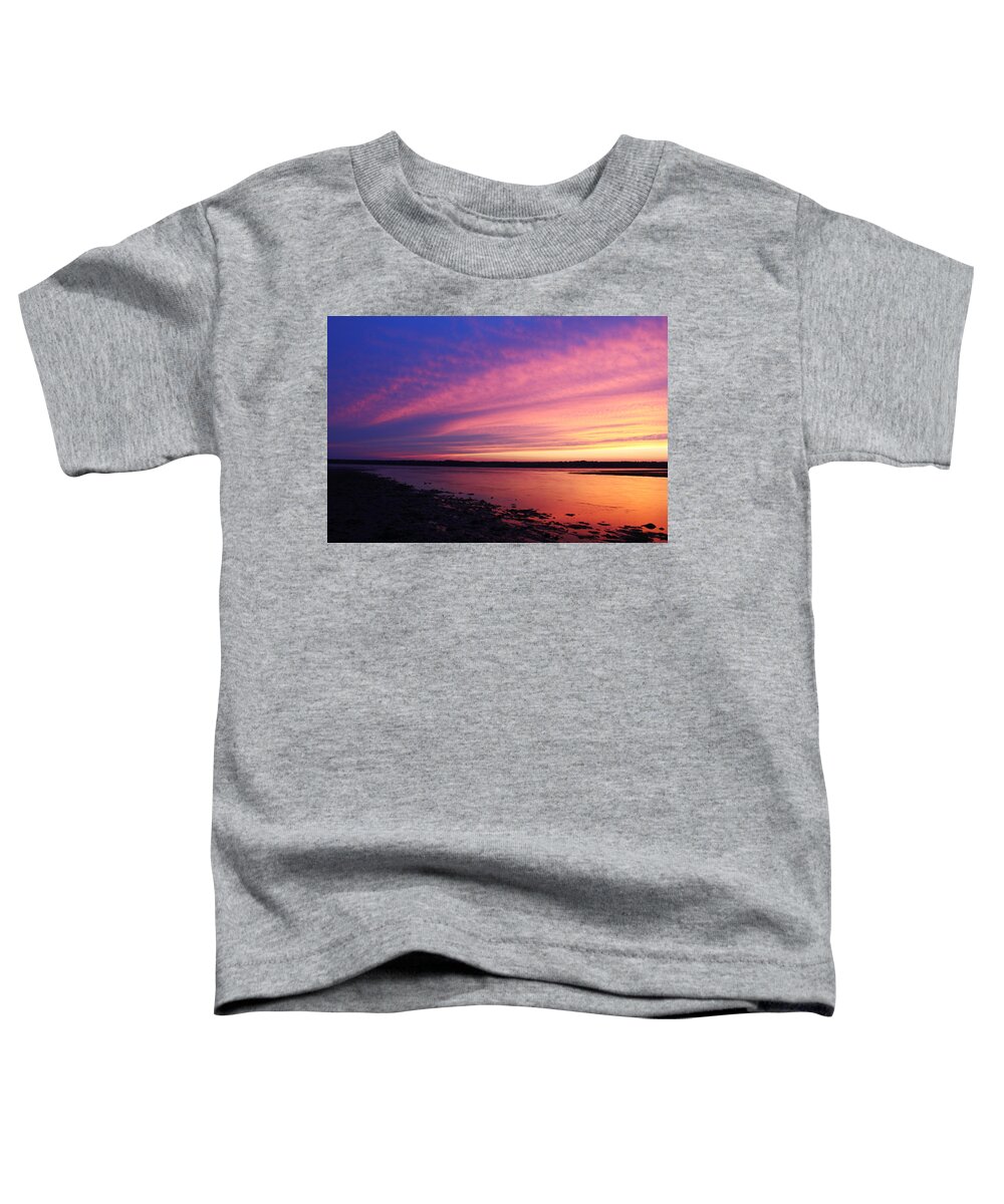 Twilight Toddler T-Shirt featuring the photograph Twilight Over Sakonnet by Andrew Pacheco