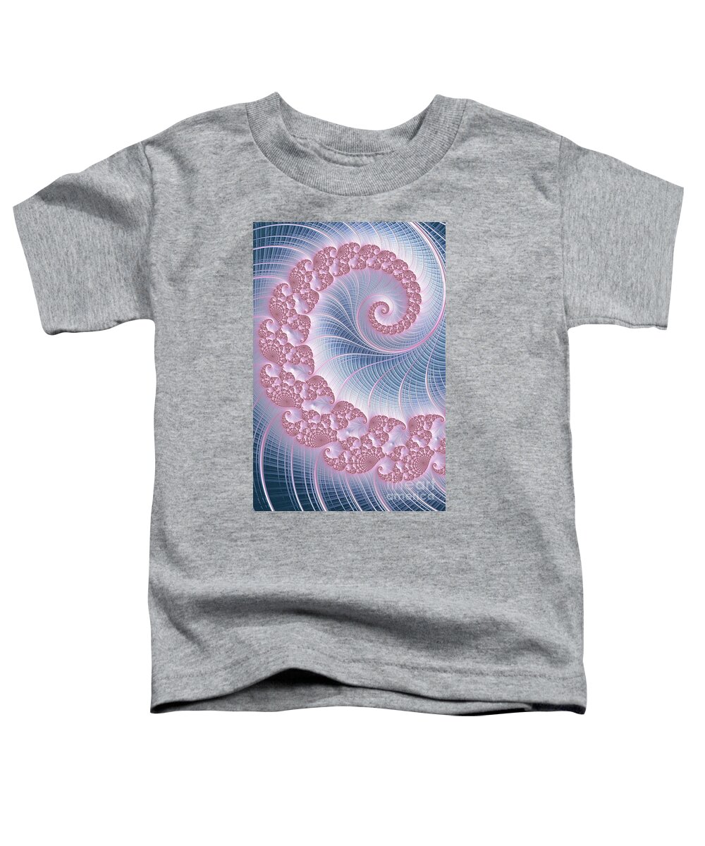 Digital Toddler T-Shirt featuring the digital art Twirly Swirl by Vix Edwards