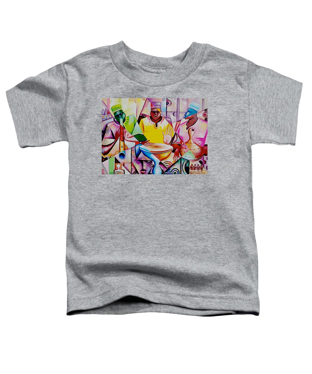 Ghanaian Art Toddler T-Shirt featuring the painting Unity by Amakai