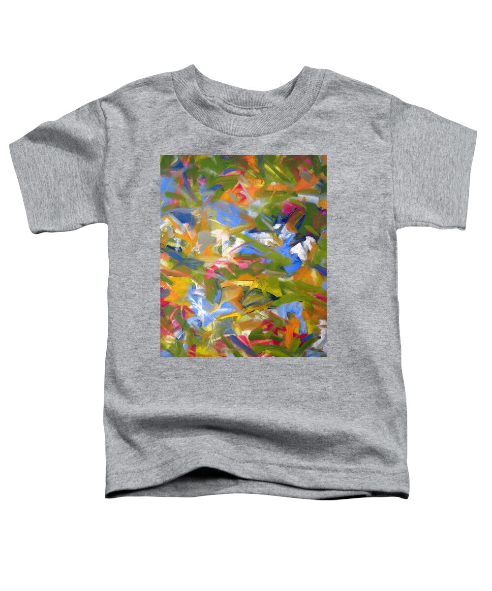 Landscape Toddler T-Shirt featuring the painting Untitled #22 by Steven Miller