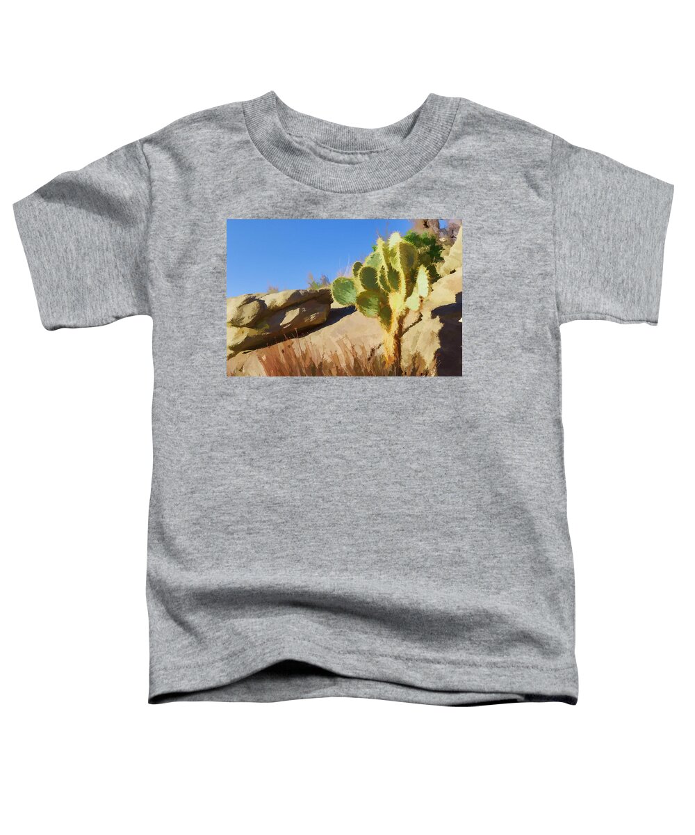 Cactus Toddler T-Shirt featuring the photograph Uphill all the way by Scott Campbell