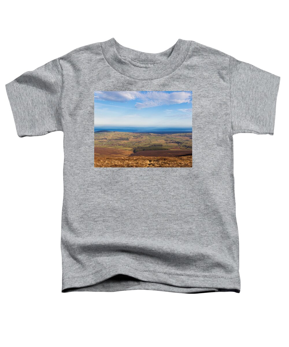 Blue Toddler T-Shirt featuring the photograph View towards Greystones from Djouce Mountain by Semmick Photo