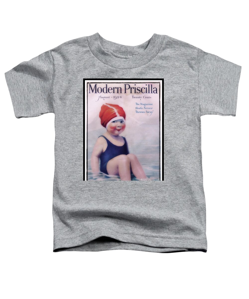 Modern Toddler T-Shirt featuring the photograph Vintage 1924 - Modern Priscilla by Ella Kaye Dickey