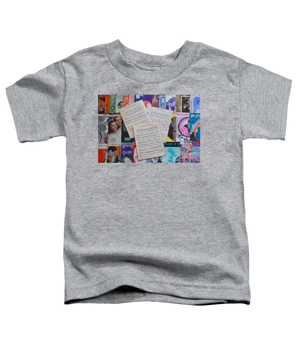 Music Sheets Toddler T-Shirt featuring the photograph Vintage Music Sheets No.2 by John Greco