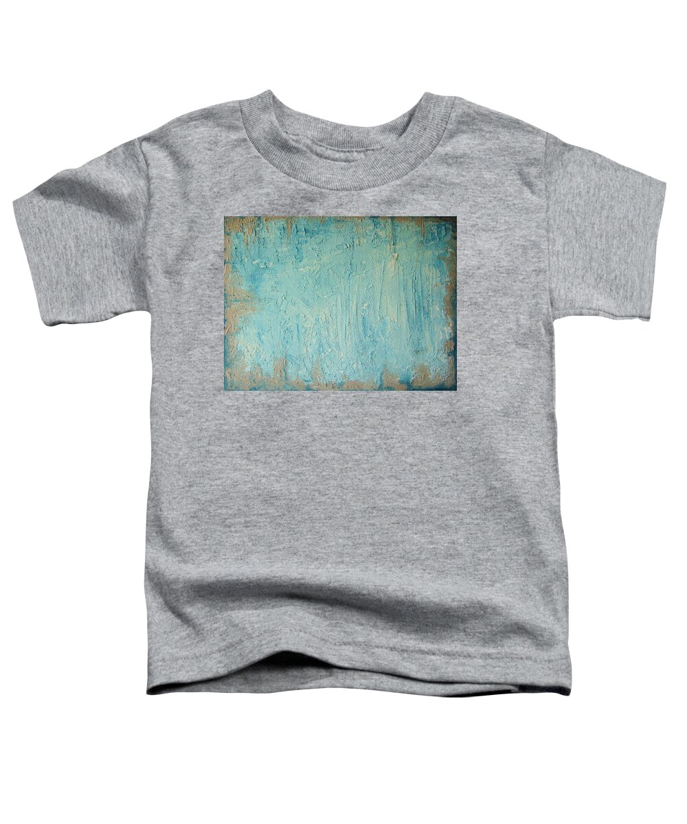 Acryl Painting Toddler T-Shirt featuring the painting W5 - ice by KUNST MIT HERZ Art with heart