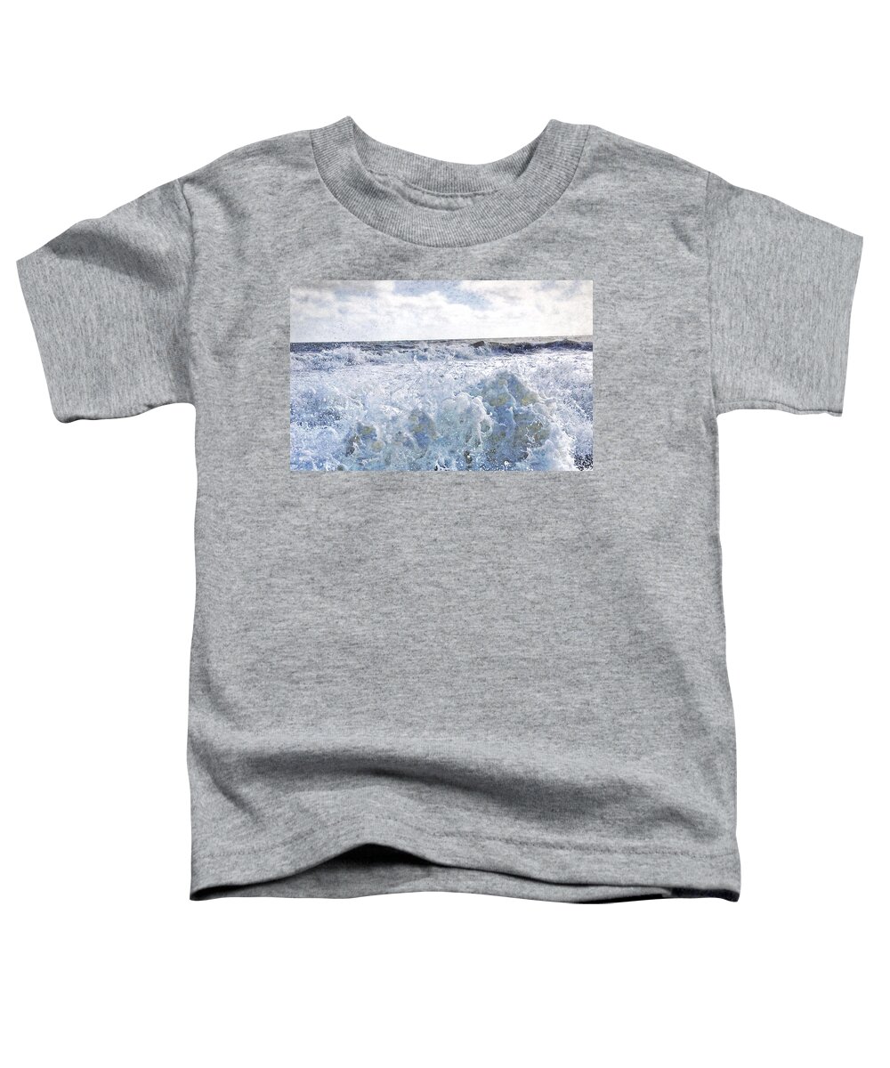 Sea Toddler T-Shirt featuring the mixed media Walking On Water I by Kevyn Bashore