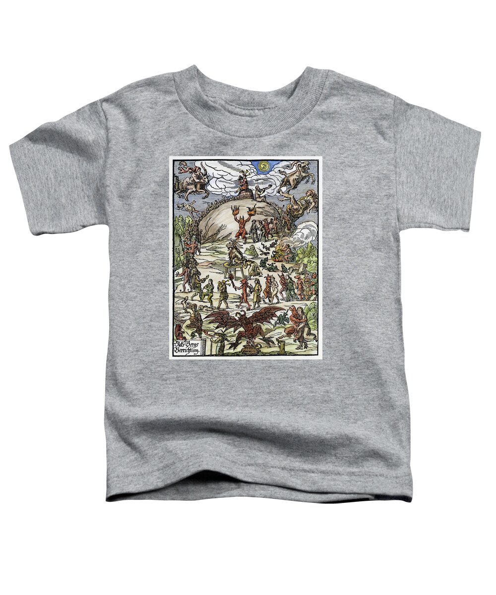 1669 Toddler T-Shirt featuring the painting Walpurgis Night On The Blocksberg by Granger