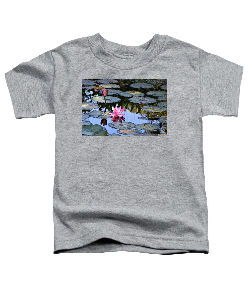Landscape Toddler T-Shirt featuring the photograph Water Lilies by Matalyn Gardner
