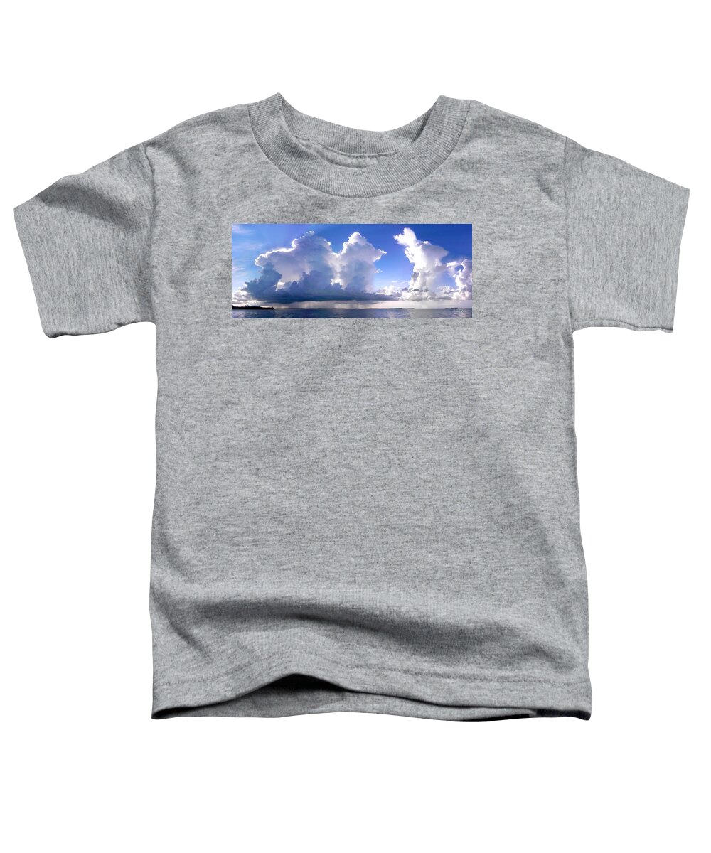 Thunderstorms Toddler T-Shirt featuring the photograph Waterfalls over Florida Bay filtered by Duane McCullough