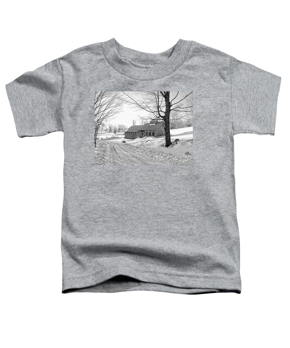Landscape Toddler T-Shirt featuring the photograph Winter In Vermont by Marcia Lee Jones