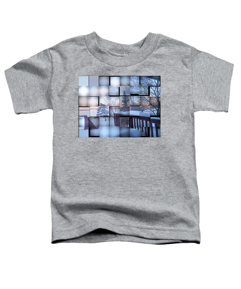 Winter Toddler T-Shirt featuring the photograph Winter Panes #1 by Pema Hou