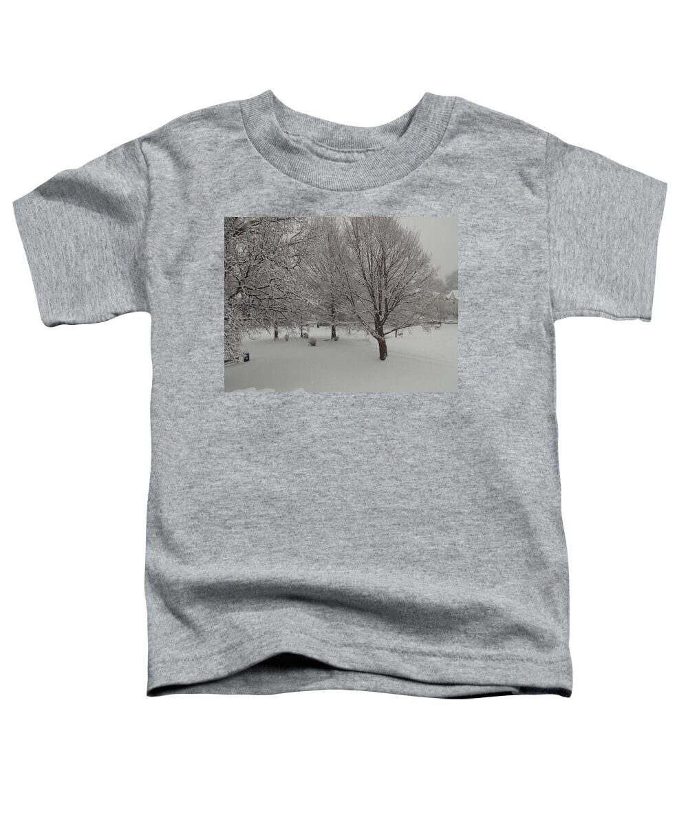 Malden Toddler T-Shirt featuring the photograph Winter Solitude by Catherine Gagne