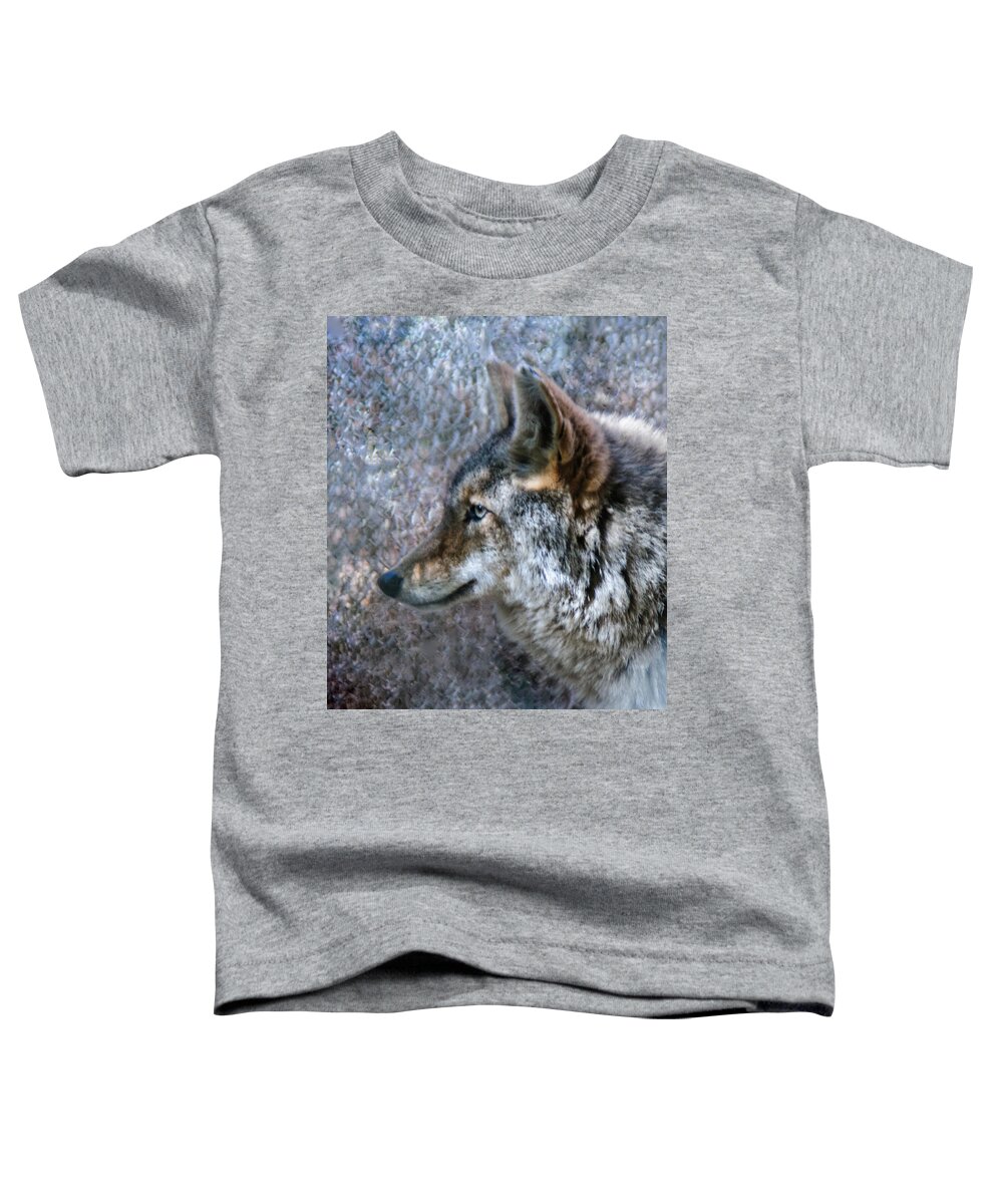 Wolf Toddler T-Shirt featuring the photograph Wolf Portrait by Tam Ryan