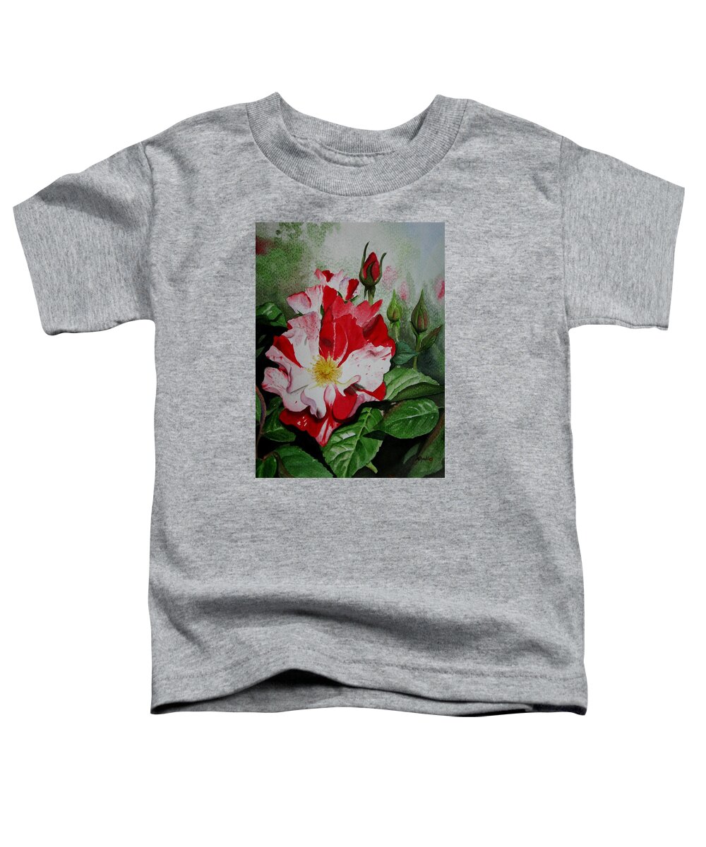 Rose Toddler T-Shirt featuring the painting Wonderland by Miyuki Kimura