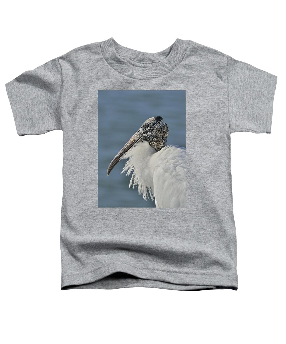 Wood Stork Toddler T-Shirt featuring the photograph Wood Stork Portrait by Bradford Martin