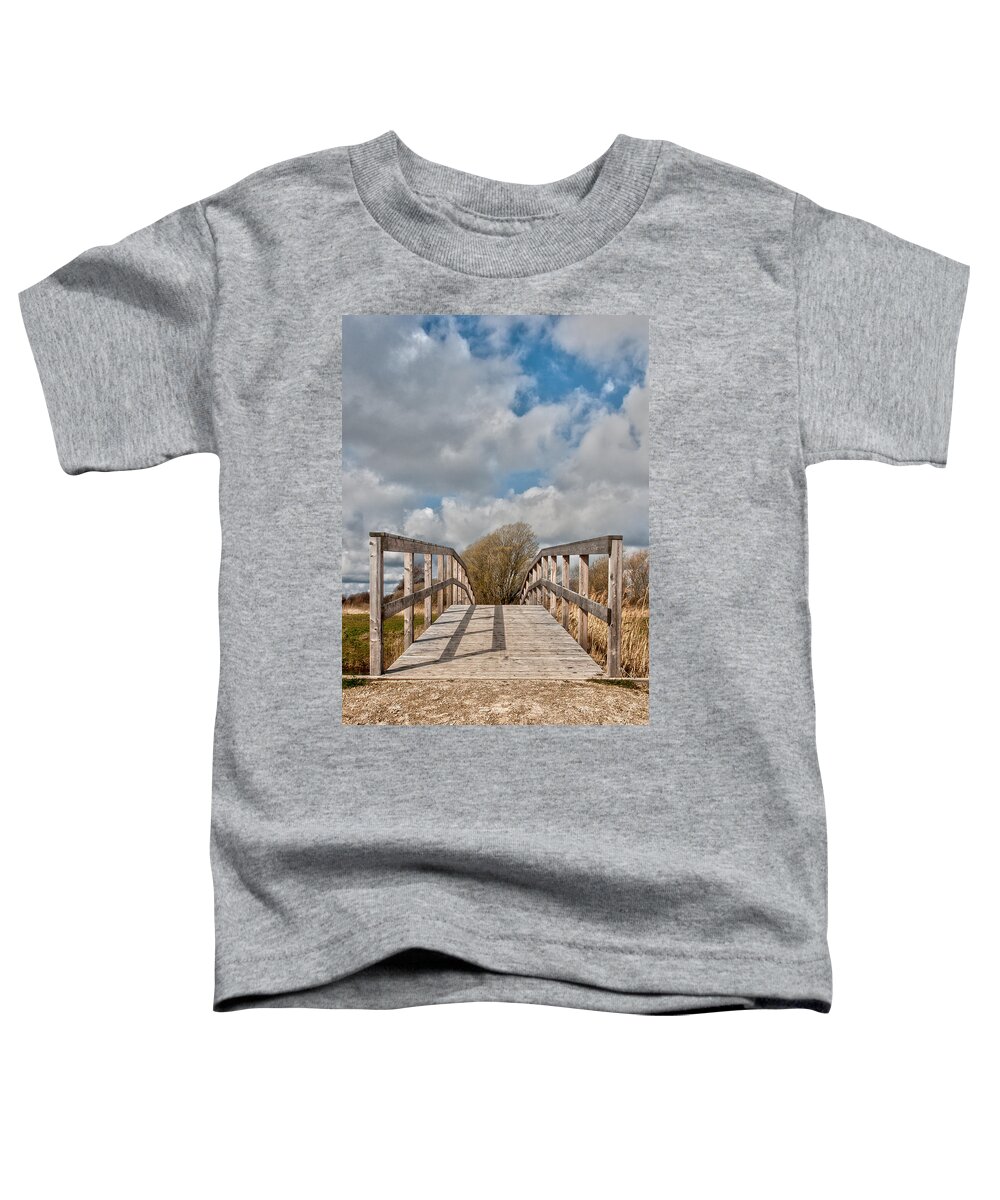 Bridge Toddler T-Shirt featuring the photograph Wooden bridge by Mike Santis