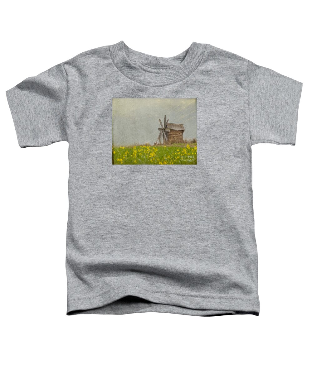 Russia Toddler T-Shirt featuring the photograph Old Wooden Windmill. Kizhi Island. Russia by Juli Scalzi