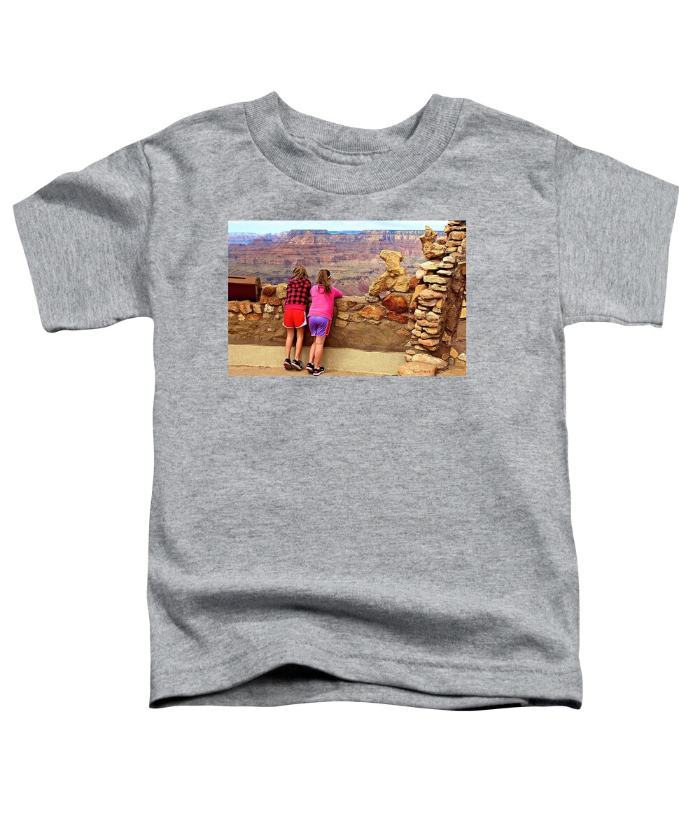 Canyon Toddler T-Shirt featuring the photograph Wow How Impressive by Barbara Zahno