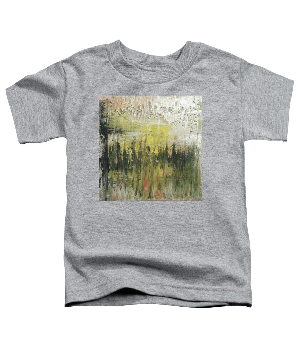 Abstract Painting Toddler T-Shirt featuring the painting Y - liesiii by KUNST MIT HERZ Art with heart