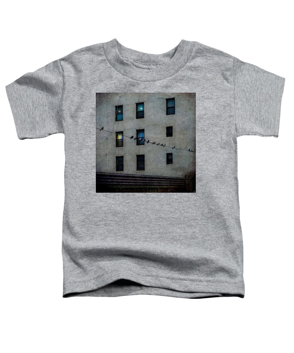 Pigeons Toddler T-Shirt featuring the photograph Yardbirds by Chris Lord
