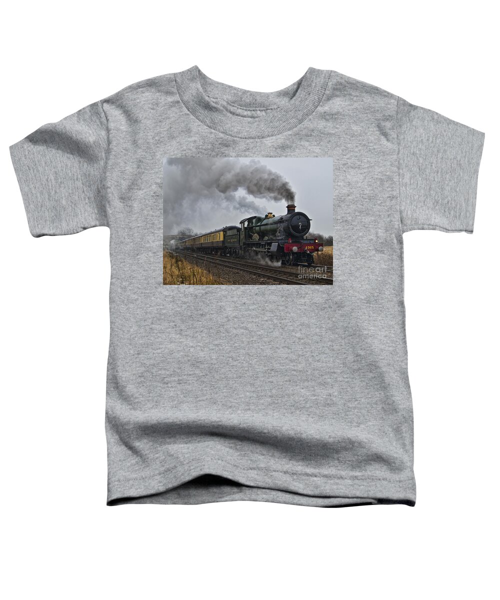 Train Toddler T-Shirt featuring the photograph Rood Ashton Hall 1 #1 by Steev Stamford
