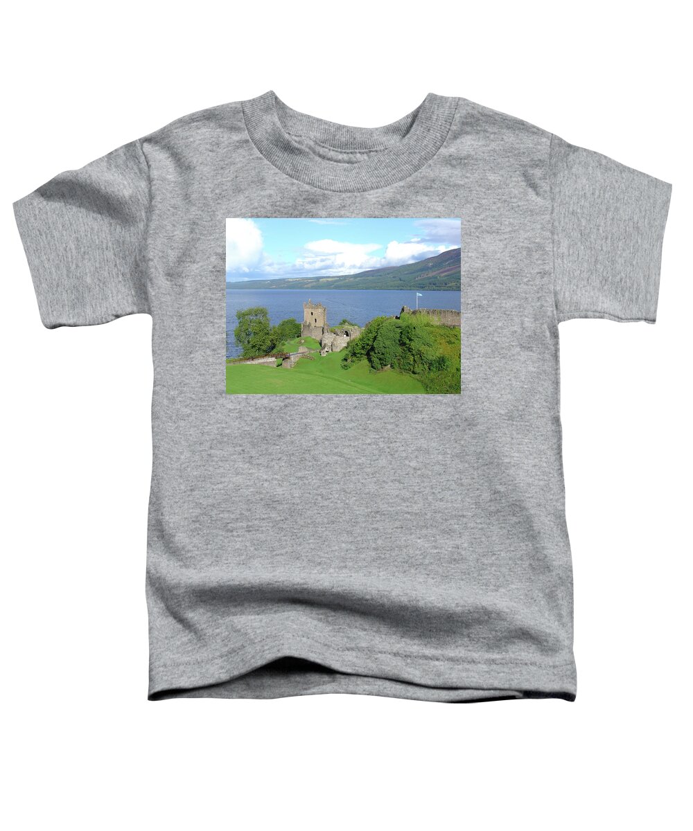 Loch Toddler T-Shirt featuring the photograph Urquhart Castle by Charles and Melisa Morrison