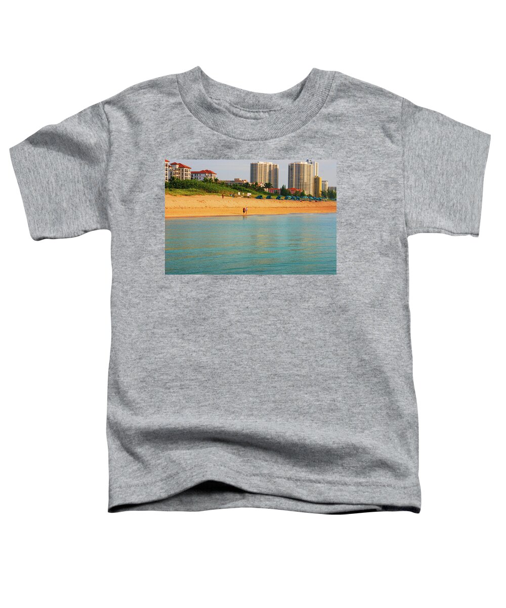 Shore Toddler T-Shirt featuring the photograph 15-Morning Stroll by Joseph Keane
