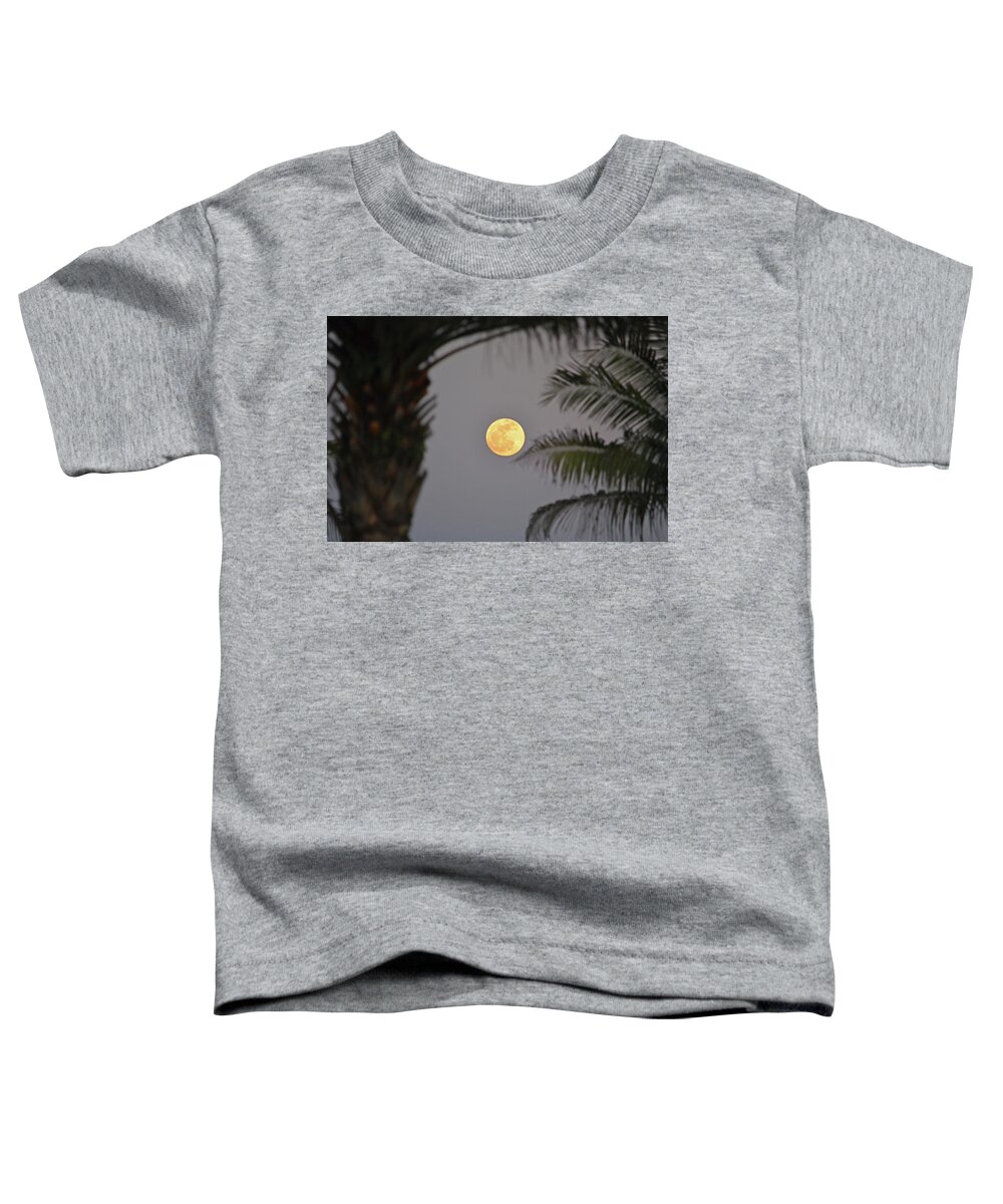 Full Moon Toddler T-Shirt featuring the photograph 5- Tropical Moon by Joseph Keane