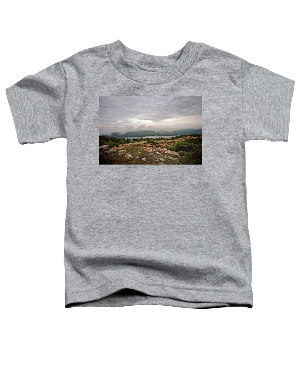 Cadillac Mountain Toddler T-Shirt featuring the photograph A Cloudy Mist by Joann Vitali