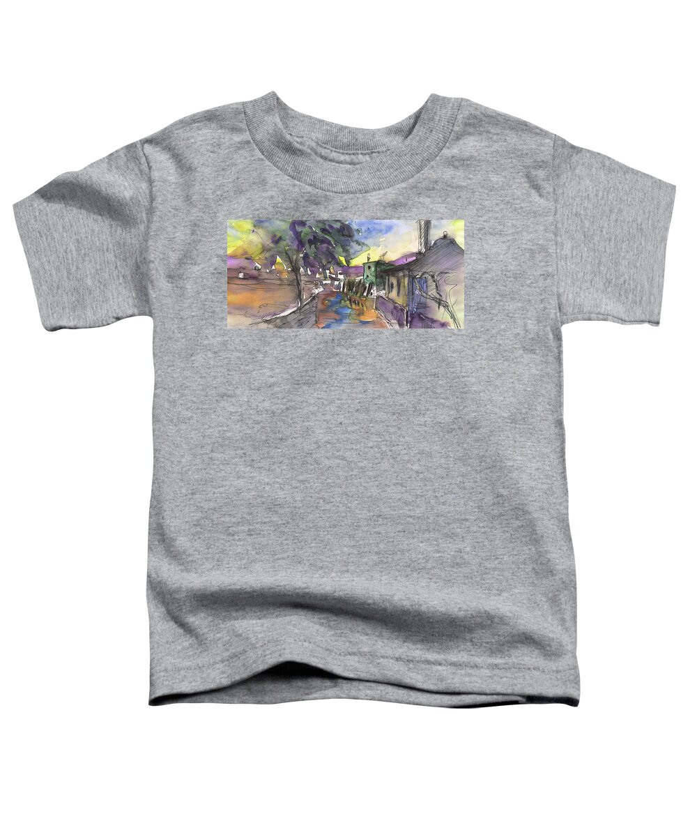 Travel Sklech Toddler T-Shirt featuring the painting Albufera de Valencia 24 by Miki De Goodaboom