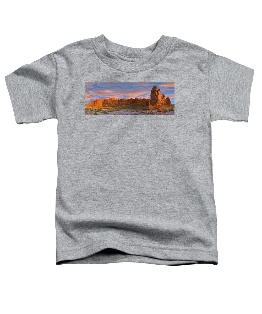 Courthouse Toddler T-Shirt featuring the photograph Arches National Park by Fred J Lord
