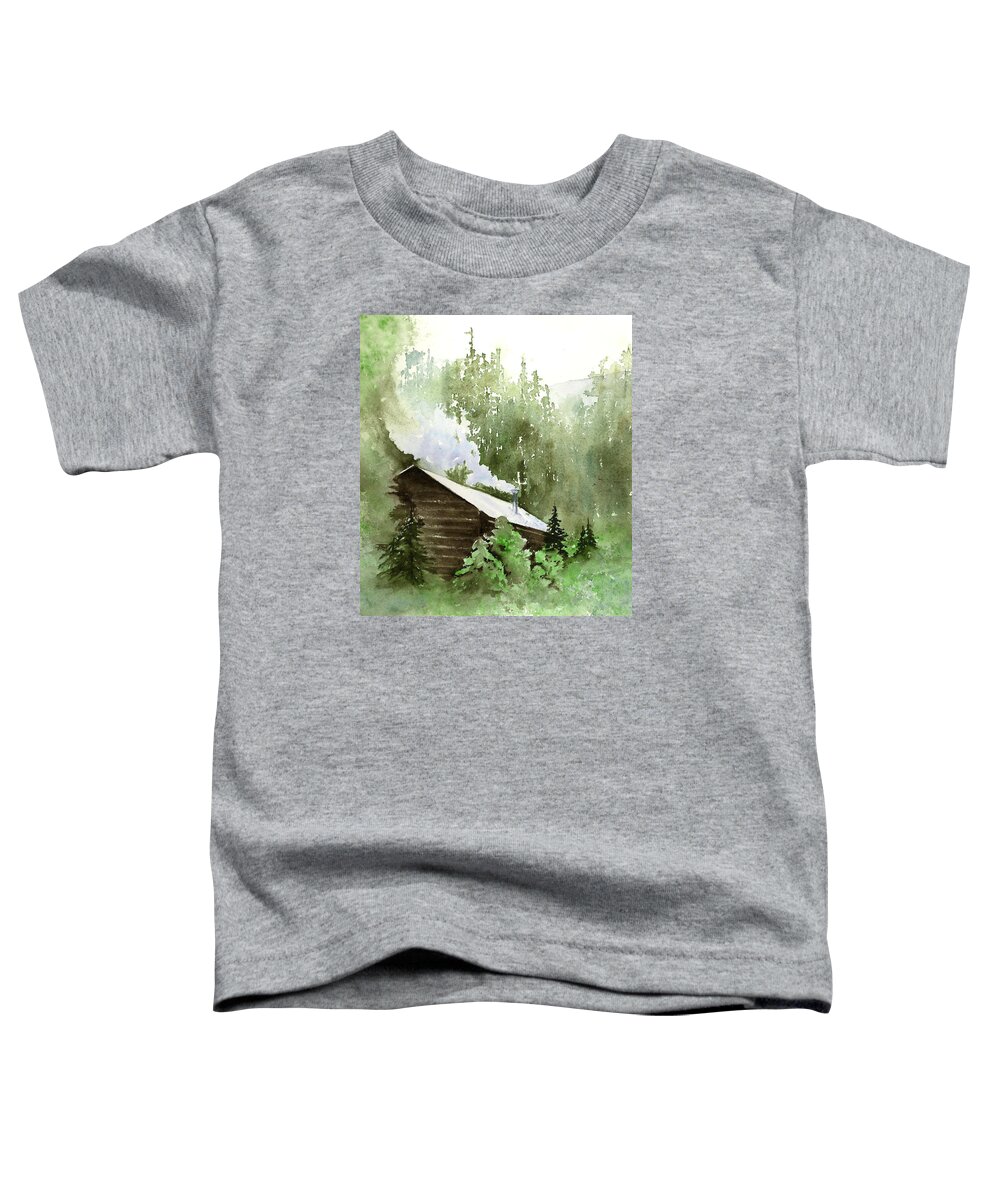 Landscape Toddler T-Shirt featuring the painting Backcountry Morning by Marsha Karle