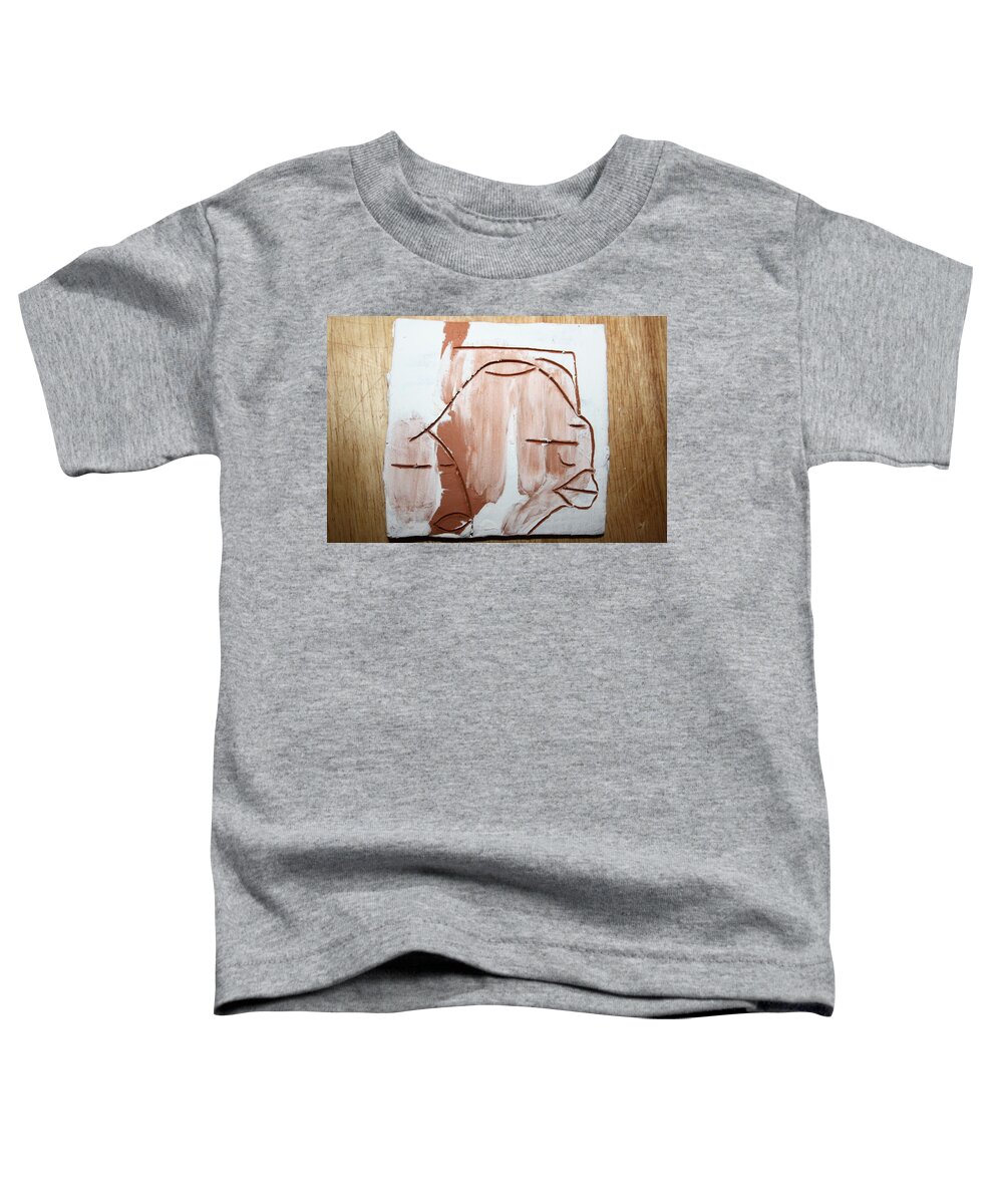 Jesus Toddler T-Shirt featuring the painting Calm - tile by Gloria Ssali