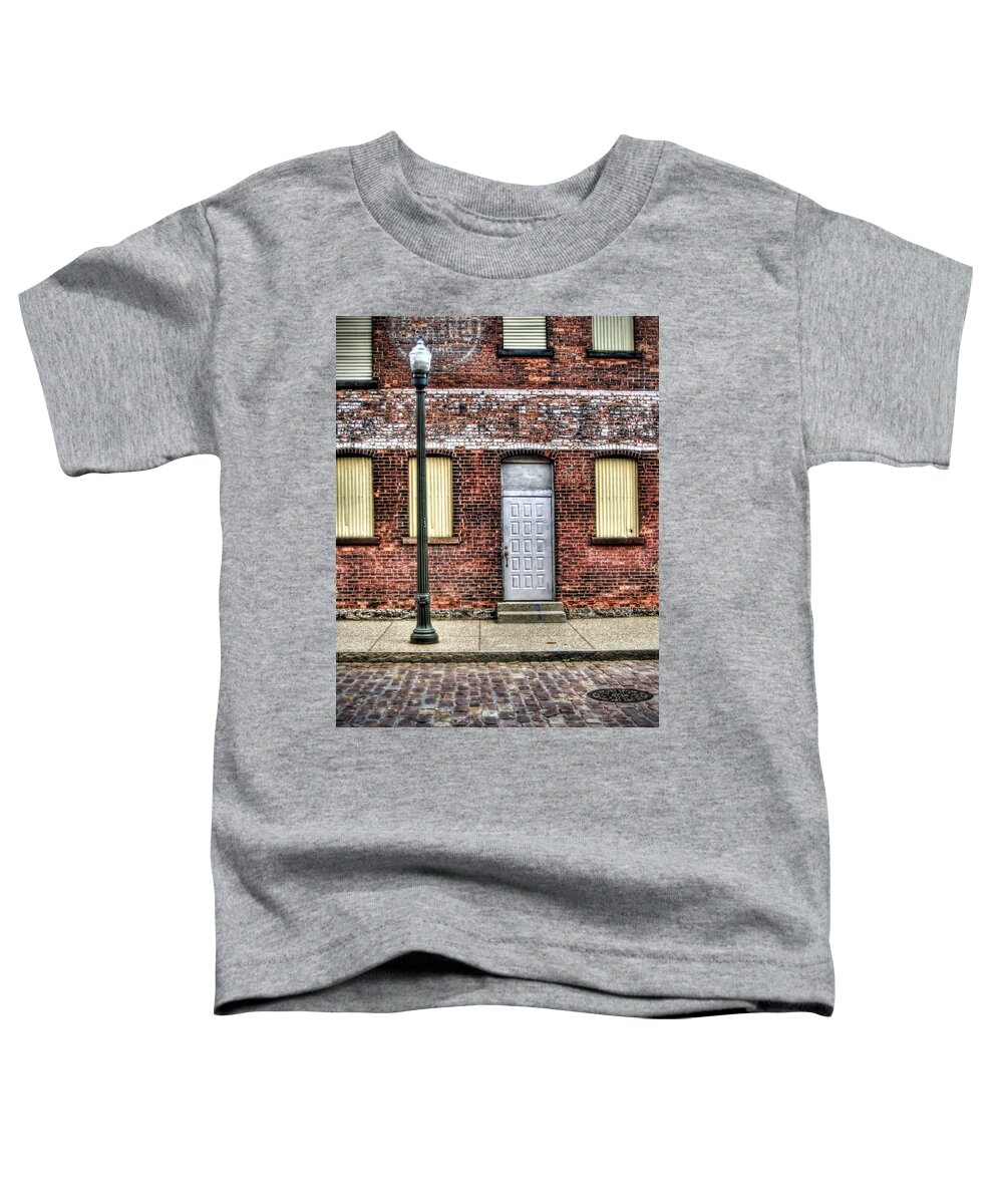 Buffalo Toddler T-Shirt featuring the photograph Cobblestone District by Tammy Wetzel