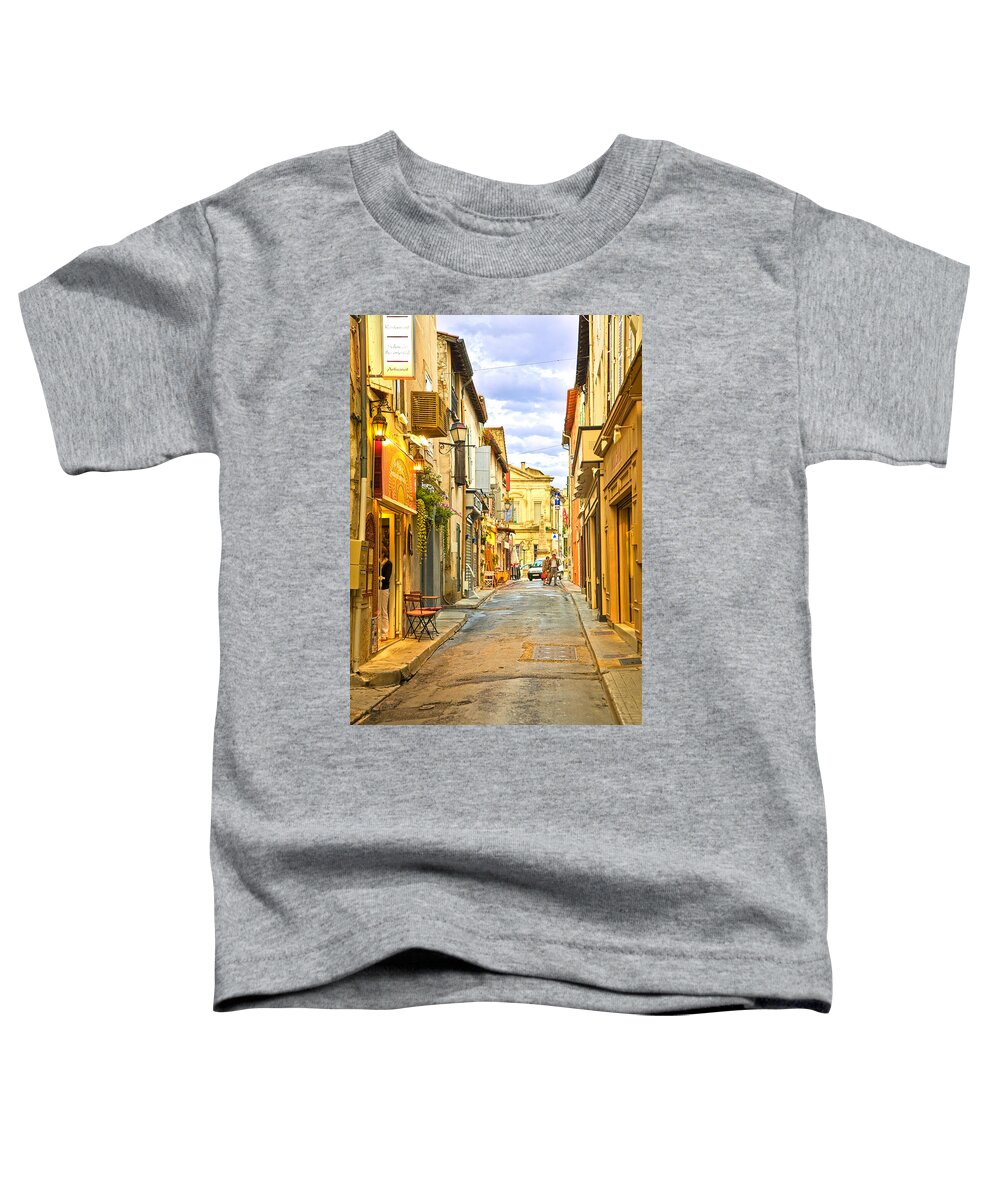 St. Toddler T-Shirt featuring the photograph Dinner Time St Remy de Provence by Fred J Lord