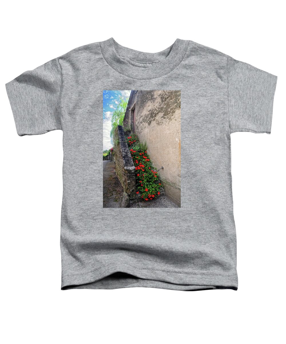 Flowers Toddler T-Shirt featuring the photograph Flower Stairway by Dave Mills