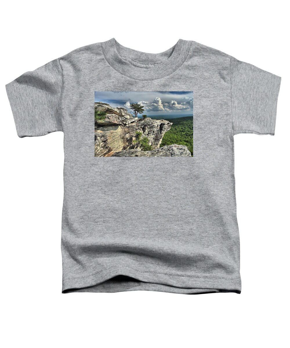 Hanging Rock State Park Toddler T-Shirt featuring the photograph Hanging Below The Sky by Adam Jewell