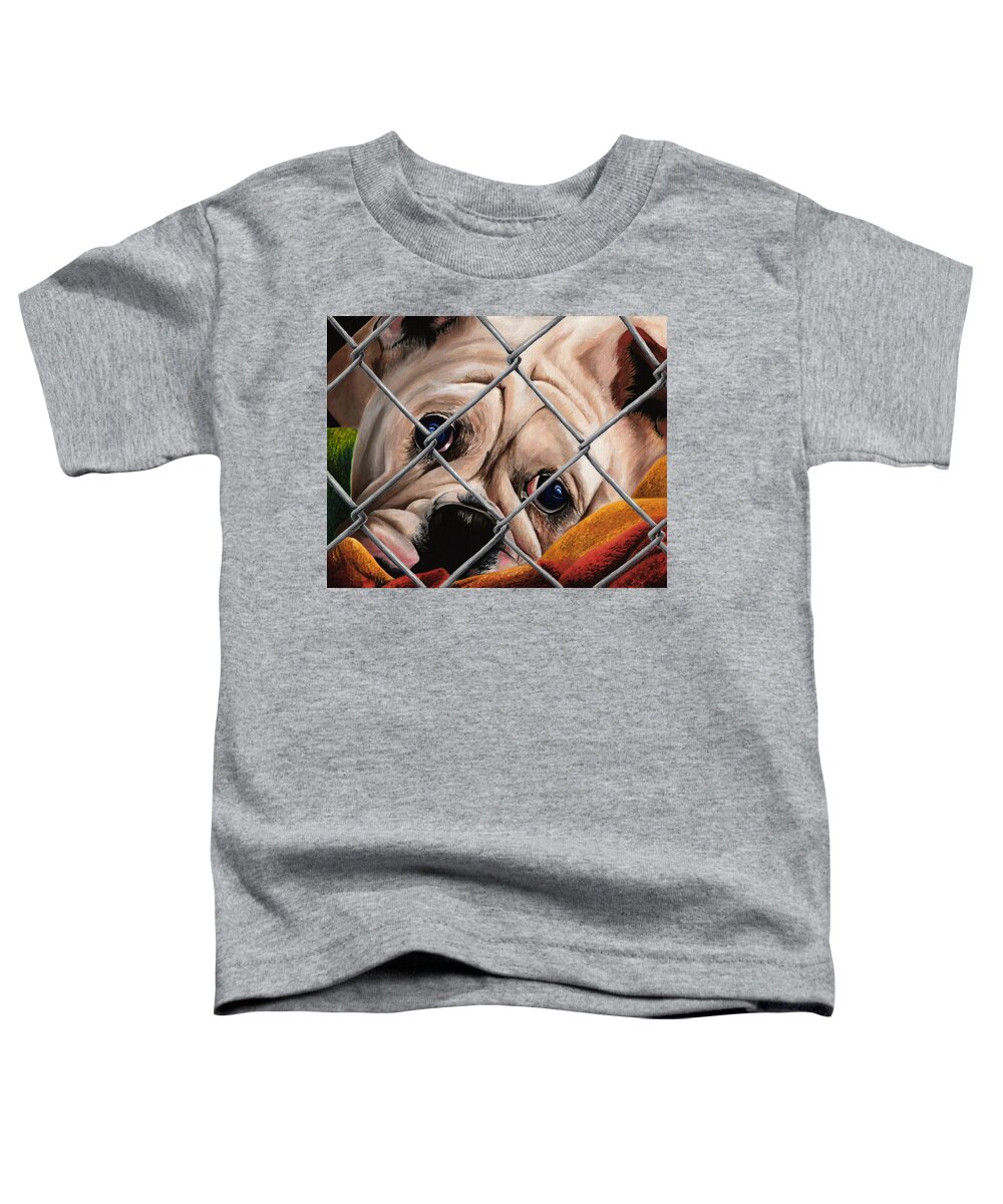 Pet Toddler T-Shirt featuring the painting Help Release Me IV by Vic Ritchey