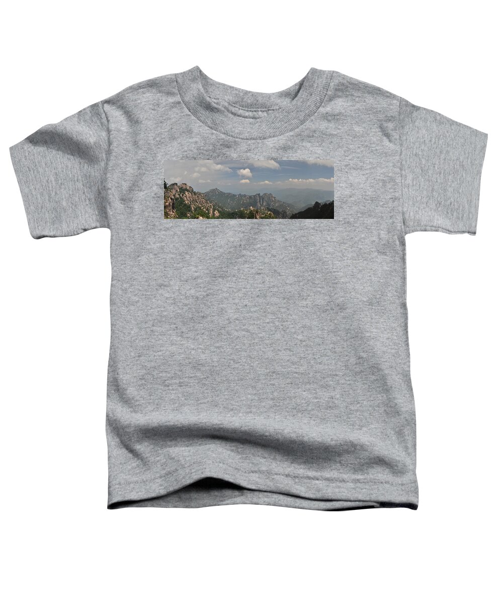 China Toddler T-Shirt featuring the photograph Huangshan Panorama 1 by Jason Chu