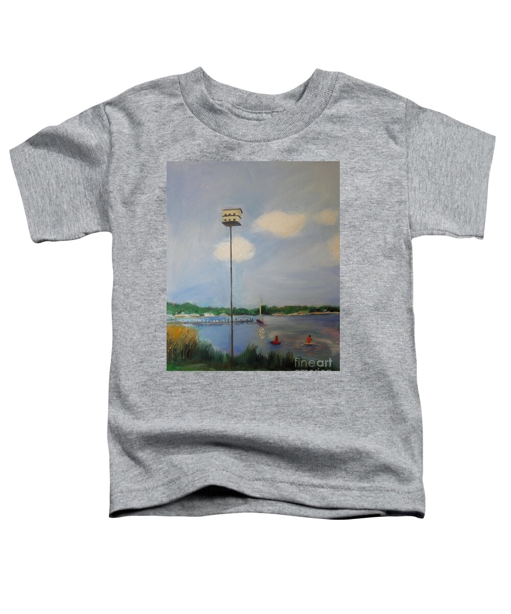 K. Francis Toddler T-Shirt featuring the painting Leaving the Nest by Karen Francis
